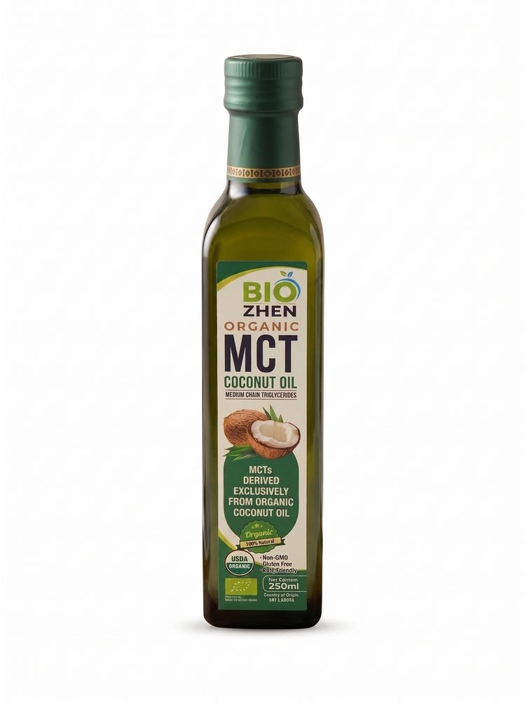 BioZhen Organic MCT Coconut Oil, 250 ml bottle